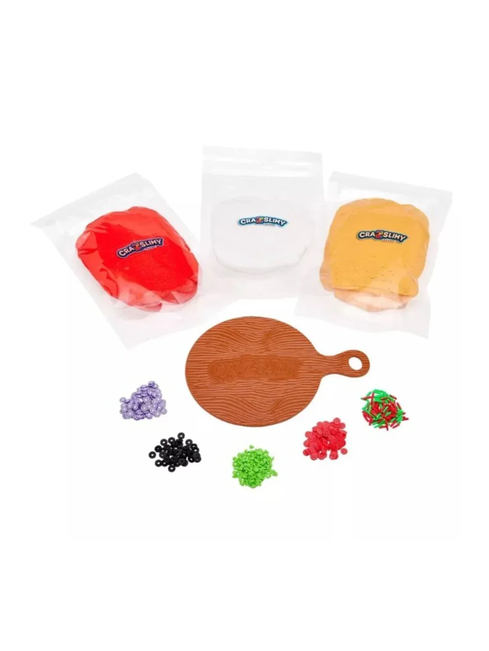 Cra-Z-Slimy Pizza Slimes And Putties Creativity Play Create Pizza Toppings